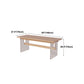 Solid Wood and Acrylic Dinette Table Modern Rectangle Dinner Table Kitchen Home Clearhalo 'Dining Tables & Seating' 'Dining Tables' 'dining_table' 'furn' 'furn_dining_table' 'Furniture' 'furniture_dining_table' 'Kitchen & Dining Furniture' 'kitchen' 'kitchen_dining_table' 4707132
