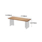 Solid Wood and Acrylic Dinette Table Modern Rectangle Dinner Table Kitchen Home Clearhalo 'Dining Tables & Seating' 'Dining Tables' 'dining_table' 'furn' 'furn_dining_table' 'Furniture' 'furniture_dining_table' 'Kitchen & Dining Furniture' 'kitchen' 'kitchen_dining_table' 4707137