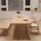 Modern Solid Wood Dining Room Collection Rectangle Tripod Dining Table in Natural Clearhalo 'Dining Tables & Seating' 'Dining Tables' 'dining_table' 'furn' 'furn_dining_table' 'Furniture' 'furniture_dining_table' 'Kitchen & Dining Furniture' 'kitchen' 'kitchen_dining_table' 4707176