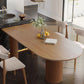 Modern Solid Wood Dining Table 3 Legs Dining Table for Home Use Natural 63"L x 27.6"W x 29.5"H Without Chairs Clearhalo 'Dining Tables & Seating' 'Dining Tables' 'dining_table' 'furn' 'furn_dining_table' 'Furniture' 'furniture_dining_table' 'Kitchen & Dining Furniture' 'kitchen' 'kitchen_dining_table' 4707194