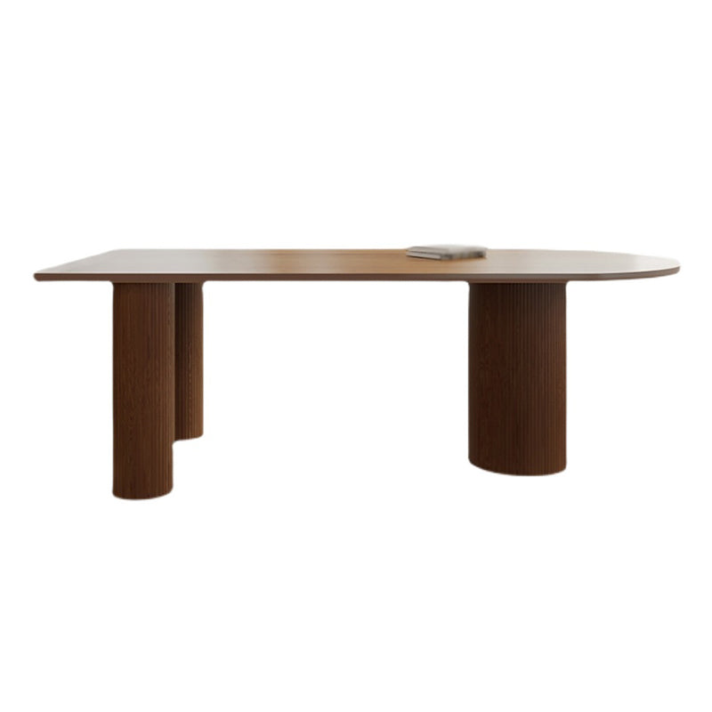 Modern Solid Wood Dining Table 3 Legs Dining Table for Home Use Natural Without Chairs Clearhalo 'Dining Tables & Seating' 'Dining Tables' 'dining_table' 'furn' 'furn_dining_table' 'Furniture' 'furniture_dining_table' 'Kitchen & Dining Furniture' 'kitchen' 'kitchen_dining_table' 4707198