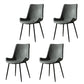 Industrial Design Faux Leather Side Chair Solid Back Chair for Home Dark Gray 4 Piece Set Clearhalo 'Dining Chairs' 'Dining Tables & Seating' 'dining_chair' 'furn' 'furn_dining_chair' 'Furniture' 'furniture_dining_chair' 'Kitchen & Dining Furniture' 4707214