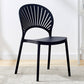 Contemporary Open Stacking Side Chair Matte Finish Plastic Dining Chair Black 1 Piece Clearhalo 'Dining Chairs' 'Dining Tables & Seating' 'dining_chair' 'furn' 'furn_dining_chair' 'Furniture' 'furniture_dining_chair' 'Kitchen & Dining Furniture' 4707253
