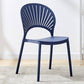 Contemporary Open Stacking Side Chair Matte Finish Plastic Dining Chair Gray-Blue 1 Piece Clearhalo 'Dining Chairs' 'Dining Tables & Seating' 'dining_chair' 'furn' 'furn_dining_chair' 'Furniture' 'furniture_dining_chair' 'Kitchen & Dining Furniture' 4707262