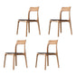 Industrial Design Open Back Dining Side Chair for Home Wood Legs Armless Side Chairs Natural Wood Black 4 Piece Set Clearhalo 'Dining Chairs' 'Dining Tables & Seating' 'dining_chair' 'furn' 'furn_dining_chair' 'Furniture' 'furniture_dining_chair' 'Kitchen & Dining Furniture' 4707323