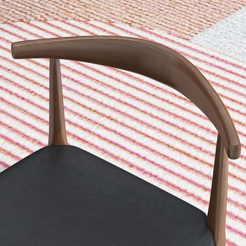 Industrial Design Faux Leather Side Chair Open Back Dining Side Chair Clearhalo 'Dining Chairs' 'Dining Tables & Seating' 'dining_chair' 'furn' 'furn_dining_chair' 'Furniture' 'furniture_dining_chair' 'Kitchen & Dining Furniture' 4707345