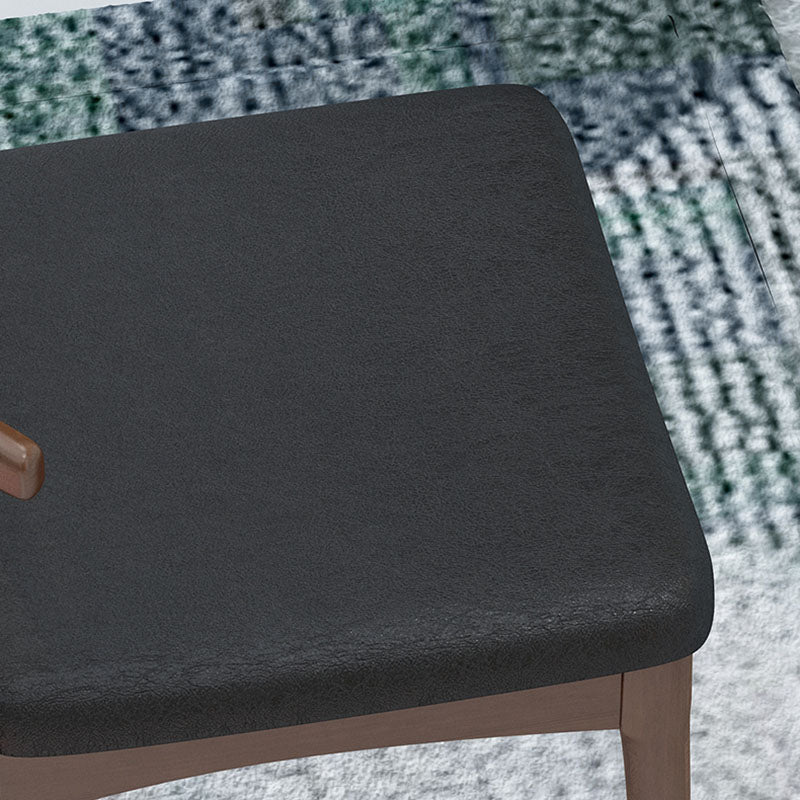 Industrial Design Faux Leather Side Chair Open Back Dining Side Chair Clearhalo 'Dining Chairs' 'Dining Tables & Seating' 'dining_chair' 'furn' 'furn_dining_chair' 'Furniture' 'furniture_dining_chair' 'Kitchen & Dining Furniture' 4707347