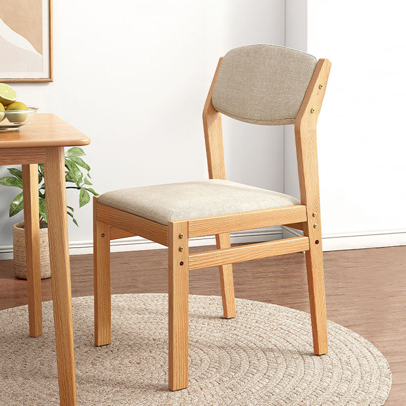 Contemporary Fabric Open Back Side Chair Matte Finish Home Dining Chair Clearhalo 'Dining Chairs' 'Dining Tables & Seating' 'dining_chair' 'Furniture' 'furniture_dining_chair' 'Kitchen & Dining Furniture' 4707362