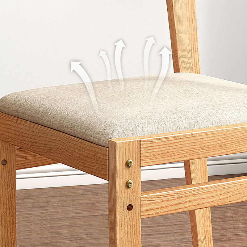 Contemporary Fabric Open Back Side Chair Matte Finish Home Dining Chair Clearhalo 'Dining Chairs' 'Dining Tables & Seating' 'dining_chair' 'Furniture' 'furniture_dining_chair' 'Kitchen & Dining Furniture' 4707376