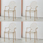 Scandinavian Design Arm Plastic Side Chair Open Back Side Chair Coffee 4 Piece Set Clearhalo 'Dining Chairs' 'Dining Tables & Seating' 'dining_chair' 'furn' 'furn_dining_chair' 'Furniture' 'furniture_dining_chair' 'Kitchen & Dining Furniture' 4707387