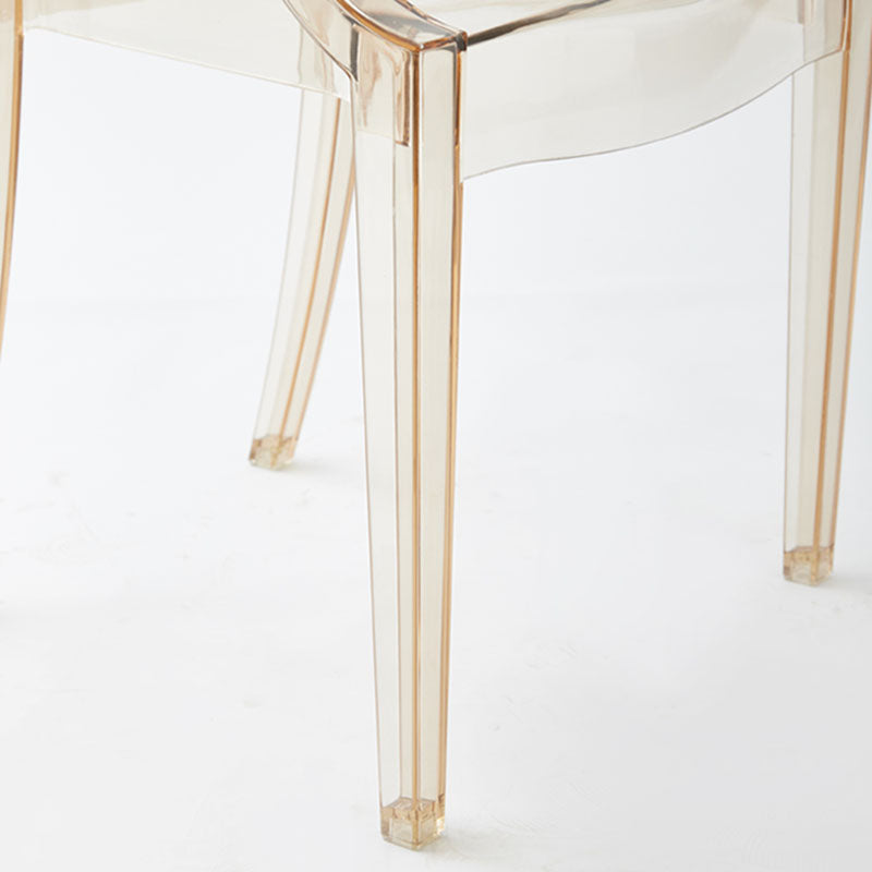 Scandinavian Design Arm Plastic Side Chair Open Back Side Chair Clearhalo 'Dining Chairs' 'Dining Tables & Seating' 'dining_chair' 'furn' 'furn_dining_chair' 'Furniture' 'furniture_dining_chair' 'Kitchen & Dining Furniture' 4707393