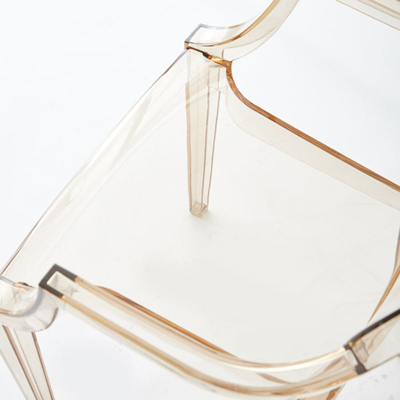 Scandinavian Design Arm Plastic Side Chair Open Back Side Chair Clearhalo 'Dining Chairs' 'Dining Tables & Seating' 'dining_chair' 'furn' 'furn_dining_chair' 'Furniture' 'furniture_dining_chair' 'Kitchen & Dining Furniture' 4707397