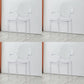 Scandinavian Design Arm Plastic Side Chair Open Back Side Chair Clear 4 Piece Set Clearhalo 'Dining Chairs' 'Dining Tables & Seating' 'dining_chair' 'furn' 'furn_dining_chair' 'Furniture' 'furniture_dining_chair' 'Kitchen & Dining Furniture' 4707398