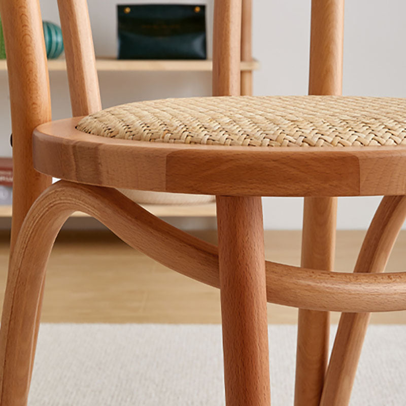 Traditional Wood Kitchen Dining Room Chair Windsor Back Side Chair Clearhalo 'Dining Chairs' 'Dining Tables & Seating' 'dining_chair' 'furn' 'furn_dining_chair' 'Furniture' 'furniture_dining_chair' 'Kitchen & Dining Furniture' 4707417