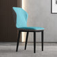 Contemporary Upholstered Wingback Side Chair Matte Finish Home Dining Chair Light Blue 1 Piece Clearhalo 'Dining Chairs' 'Dining Tables & Seating' 'dining_chair' 'furn' 'furn_dining_chair' 'Furniture' 'furniture_dining_chair' 'Kitchen & Dining Furniture' 4707459