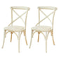 Traditional Wood Kitchen Dining Room Chair Cross Back Side Chair Natural 2 Piece Set Clearhalo 'Dining Chairs' 'Dining Tables & Seating' 'dining_chair' 'furn' 'furn_dining_chair' 'Furniture' 'furniture_dining_chair' 'Kitchen & Dining Furniture' 4707524