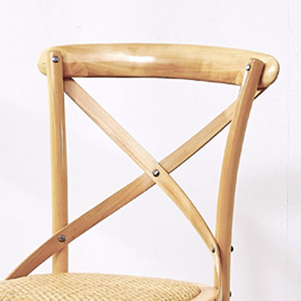 Traditional Wood Kitchen Dining Room Chair Cross Back Side Chair Clearhalo 'Dining Chairs' 'Dining Tables & Seating' 'dining_chair' 'furn' 'furn_dining_chair' 'Furniture' 'furniture_dining_chair' 'Kitchen & Dining Furniture' 4707535