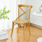 Traditional Wood Kitchen Dining Room Chair Cross Back Side Chair Khaki 1 Piece Clearhalo 'Dining Chairs' 'Dining Tables & Seating' 'dining_chair' 'furn' 'furn_dining_chair' 'Furniture' 'furniture_dining_chair' 'Kitchen & Dining Furniture' 4707540