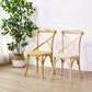 Traditional Wood Kitchen Dining Room Chair Cross Back Side Chair Clearhalo 'Dining Chairs' 'Dining Tables & Seating' 'dining_chair' 'furn' 'furn_dining_chair' 'Furniture' 'furniture_dining_chair' 'Kitchen & Dining Furniture' 4707543