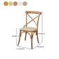 Traditional Wood Kitchen Dining Room Chair Cross Back Side Chair Clearhalo 'Dining Chairs' 'Dining Tables & Seating' 'dining_chair' 'furn' 'furn_dining_chair' 'Furniture' 'furniture_dining_chair' 'Kitchen & Dining Furniture' 4707549