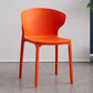 Scandinavian Plastic Dining Armless Chair Wingback Side Chair Orange 1 Piece Clearhalo 'Dining Chairs' 'Dining Tables & Seating' 'dining_chair' 'furn' 'furn_dining_chair' 'Furniture' 'furniture_dining_chair' 'Kitchen & Dining Furniture' 4707562