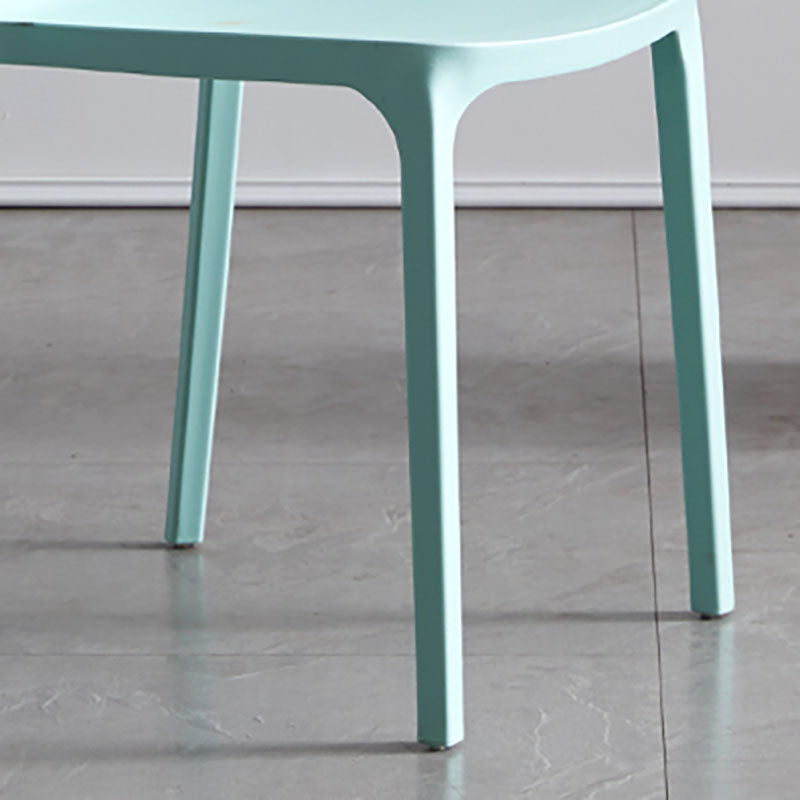 Scandinavian Plastic Dining Armless Chair Wingback Side Chair Clearhalo 'Dining Chairs' 'Dining Tables & Seating' 'dining_chair' 'furn' 'furn_dining_chair' 'Furniture' 'furniture_dining_chair' 'Kitchen & Dining Furniture' 4707567