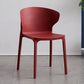 Scandinavian Plastic Dining Armless Chair Wingback Side Chair Burgundy 1 Piece Clearhalo 'Dining Chairs' 'Dining Tables & Seating' 'dining_chair' 'furn' 'furn_dining_chair' 'Furniture' 'furniture_dining_chair' 'Kitchen & Dining Furniture' 4707569