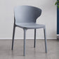 Scandinavian Plastic Dining Armless Chair Wingback Side Chair Dark Gray 1 Piece Clearhalo 'Dining Chairs' 'Dining Tables & Seating' 'dining_chair' 'furn' 'furn_dining_chair' 'Furniture' 'furniture_dining_chair' 'Kitchen & Dining Furniture' 4707575