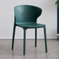 Scandinavian Plastic Dining Armless Chair Wingback Side Chair Blackish Green 1 Piece Clearhalo 'Dining Chairs' 'Dining Tables & Seating' 'dining_chair' 'furn' 'furn_dining_chair' 'Furniture' 'furniture_dining_chair' 'Kitchen & Dining Furniture' 4707583