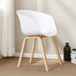 Contemporary Dining Chair Arm Chairs with Wooden Legs for Kitchen Clearhalo 'Dining Chairs' 'Dining Tables & Seating' 'dining_chair' 'Furniture' 'furniture_dining_chair' 'Kitchen & Dining Furniture' 4707602