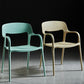 Modern Stackable Chair Dining Arm Open Back Chairs with Plastic Legs for Kitchen Clearhalo 'Dining Chairs' 'Dining Tables & Seating' 'dining_chair' 'furn' 'furn_dining_chair' 'Furniture' 'furniture_dining_chair' 'Kitchen & Dining Furniture' 4707656