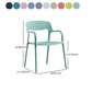 Modern Stackable Chair Dining Arm Open Back Chairs with Plastic Legs for Kitchen Clearhalo 'Dining Chairs' 'Dining Tables & Seating' 'dining_chair' 'furn' 'furn_dining_chair' 'Furniture' 'furniture_dining_chair' 'Kitchen & Dining Furniture' 4707674