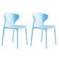 Contemporary Stacking Wingback Side Chair Matte Finish Plastic Dining Chair Light Blue 2 Piece Set Clearhalo 'Dining Chairs' 'Dining Tables & Seating' 'dining_chair' 'furn' 'furn_dining_chair' 'Furniture' 'furniture_dining_chair' 'Kitchen & Dining Furniture' 4707677