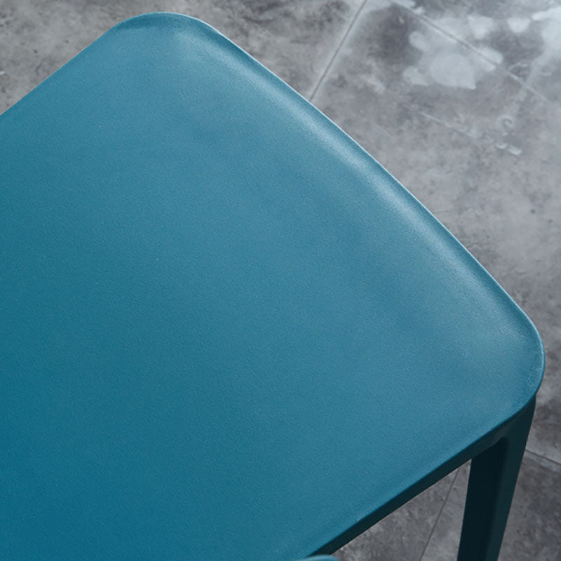 Contemporary Stacking Wingback Side Chair Matte Finish Plastic Dining Chair Clearhalo 'Dining Chairs' 'Dining Tables & Seating' 'dining_chair' 'furn' 'furn_dining_chair' 'Furniture' 'furniture_dining_chair' 'Kitchen & Dining Furniture' 4707689