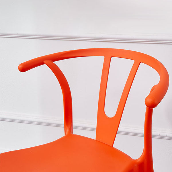 Modern Style Stackable Chair Dining Armless Chair with Plastic Legs for Kitchen Clearhalo 'Dining Chairs' 'Dining Tables & Seating' 'dining_chair' 'furn' 'furn_dining_chair' 'Furniture' 'furniture_dining_chair' 'Kitchen & Dining Furniture' 4707784