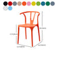 Modern Style Stackable Chair Dining Armless Chair with Plastic Legs for Kitchen Clearhalo 'Dining Chairs' 'Dining Tables & Seating' 'dining_chair' 'furn' 'furn_dining_chair' 'Furniture' 'furniture_dining_chair' 'Kitchen & Dining Furniture' 4707800