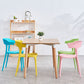 Contemporary Style Stackable Chairs Dining Armless Chairs with Plastic Legs for Kitchen Clearhalo 'Dining Chairs' 'Dining Tables & Seating' 'dining_chair' 'furn' 'furn_dining_chair' 'Furniture' 'furniture_dining_chair' 'Kitchen & Dining Furniture' 4707820