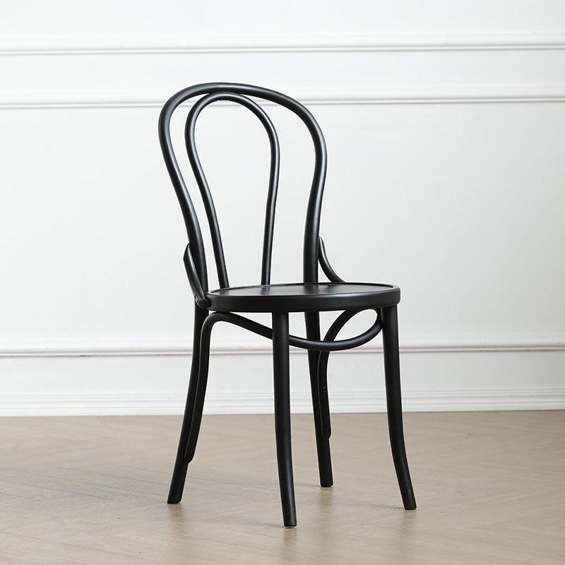 Wood Traditional Kitchen Dining Room Chair Windsor Back Side Chair Black Wood 1 Piece Clearhalo 'Dining Chairs' 'Dining Tables & Seating' 'dining_chair' 'furn' 'furn_dining_chair' 'Furniture' 'furniture_dining_chair' 'Kitchen & Dining Furniture' 4707826