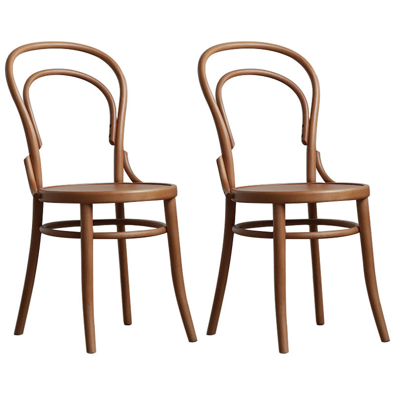 Wood Traditional Kitchen Dining Room Chair Windsor Back Side Chair Khaki Wood 2 Piece Set Clearhalo 'Dining Chairs' 'Dining Tables & Seating' 'dining_chair' 'furn' 'furn_dining_chair' 'Furniture' 'furniture_dining_chair' 'Kitchen & Dining Furniture' 4707834