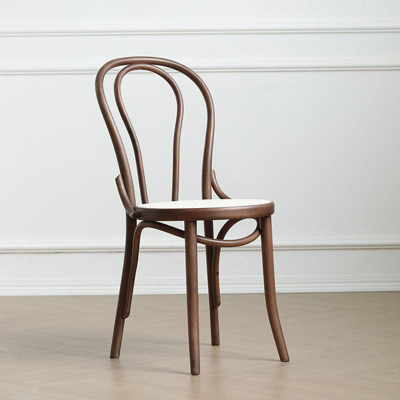 Wood Traditional Kitchen Dining Room Chair Windsor Back Side Chair Walnut Wicker & Rattan 1 Piece Clearhalo 'Dining Chairs' 'Dining Tables & Seating' 'dining_chair' 'furn' 'furn_dining_chair' 'Furniture' 'furniture_dining_chair' 'Kitchen & Dining Furniture' 4707844