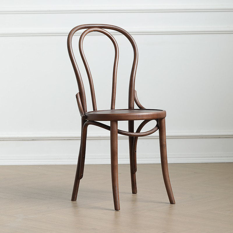 Wood Traditional Kitchen Dining Room Chair Windsor Back Side Chair Walnut Wood 1 Piece Clearhalo 'Dining Chairs' 'Dining Tables & Seating' 'dining_chair' 'furn' 'furn_dining_chair' 'Furniture' 'furniture_dining_chair' 'Kitchen & Dining Furniture' 4707847