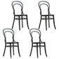 Wood Traditional Kitchen Dining Room Chair Windsor Back Side Chair Gloss Black Wood 4 Piece Set Clearhalo 'Dining Chairs' 'Dining Tables & Seating' 'dining_chair' 'furn' 'furn_dining_chair' 'Furniture' 'furniture_dining_chair' 'Kitchen & Dining Furniture' 4707855