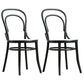Wood Traditional Kitchen Dining Room Chair Windsor Back Side Chair Black Wicker & Rattan 2 Piece Set Clearhalo 'Dining Chairs' 'Dining Tables & Seating' 'dining_chair' 'furn' 'furn_dining_chair' 'Furniture' 'furniture_dining_chair' 'Kitchen & Dining Furniture' 4707857