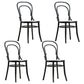 Wood Traditional Kitchen Dining Room Chair Windsor Back Side Chair Black Wicker & Rattan 4 Piece Set Clearhalo 'Dining Chairs' 'Dining Tables & Seating' 'dining_chair' 'furn' 'furn_dining_chair' 'Furniture' 'furniture_dining_chair' 'Kitchen & Dining Furniture' 4707858