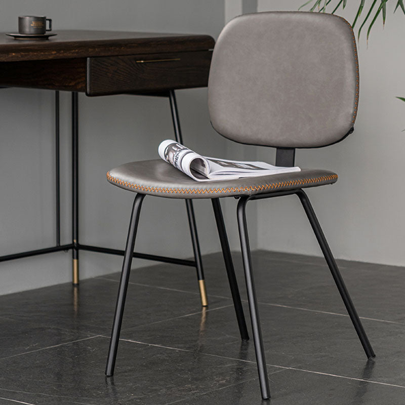 Contemporary Upholstered Open Arm Chair Matte Finish Home Dining Chair Clearhalo 'Dining Chairs' 'Dining Tables & Seating' 'dining_chair' 'furn' 'furn_dining_chair' 'Furniture' 'furniture_dining_chair' 'Kitchen & Dining Furniture' 4707872