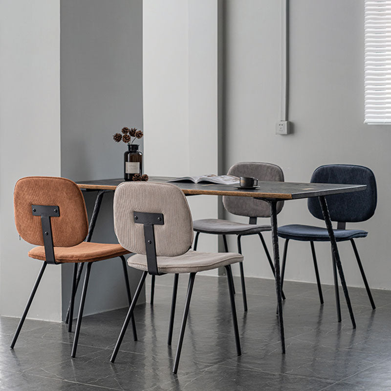 Contemporary Upholstered Open Arm Chair Matte Finish Home Dining Chair Clearhalo 'Dining Chairs' 'Dining Tables & Seating' 'dining_chair' 'furn' 'furn_dining_chair' 'Furniture' 'furniture_dining_chair' 'Kitchen & Dining Furniture' 4707876