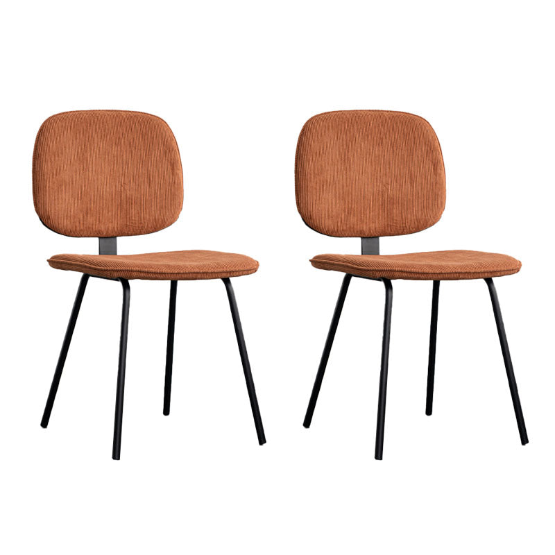 Contemporary Upholstered Open Arm Chair Matte Finish Home Dining Chair Brown 2 Piece Set Clearhalo 'Dining Chairs' 'Dining Tables & Seating' 'dining_chair' 'furn' 'furn_dining_chair' 'Furniture' 'furniture_dining_chair' 'Kitchen & Dining Furniture' 4707879