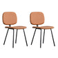 Contemporary Upholstered Open Arm Chair Matte Finish Home Dining Chair Light Brown 2 Piece Set Clearhalo 'Dining Chairs' 'Dining Tables & Seating' 'dining_chair' 'furn' 'furn_dining_chair' 'Furniture' 'furniture_dining_chair' 'Kitchen & Dining Furniture' 4707882
