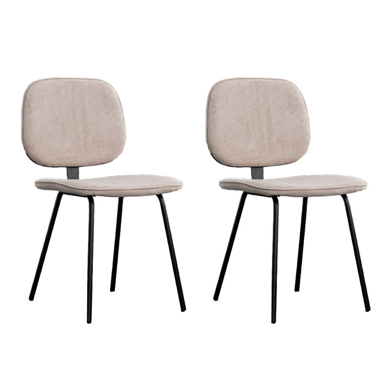 Contemporary Upholstered Open Arm Chair Matte Finish Home Dining Chair Light Gray 2 Piece Set Clearhalo 'Dining Chairs' 'Dining Tables & Seating' 'dining_chair' 'furn' 'furn_dining_chair' 'Furniture' 'furniture_dining_chair' 'Kitchen & Dining Furniture' 4707886