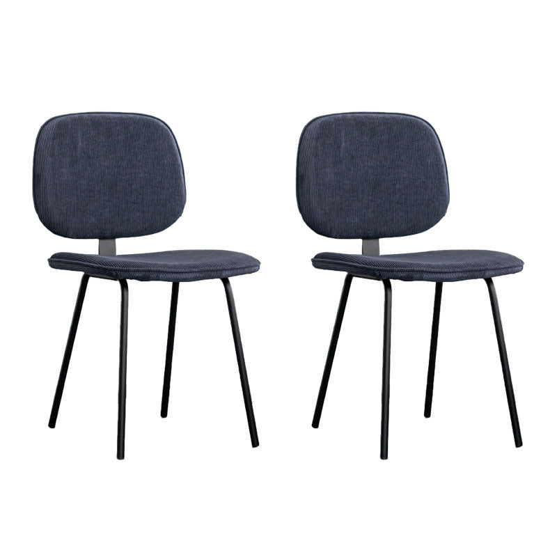 Contemporary Upholstered Open Arm Chair Matte Finish Home Dining Chair Navy Blue 2 Piece Set Clearhalo 'Dining Chairs' 'Dining Tables & Seating' 'dining_chair' 'furn' 'furn_dining_chair' 'Furniture' 'furniture_dining_chair' 'Kitchen & Dining Furniture' 4707888